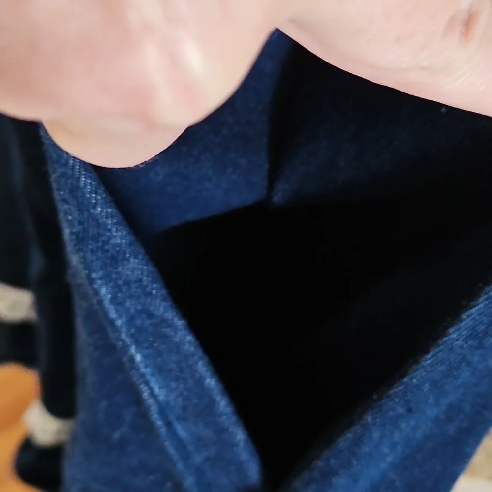 Hand Sewn Vintage Denim Skit With Eyelet Details - Picture 7 of 12